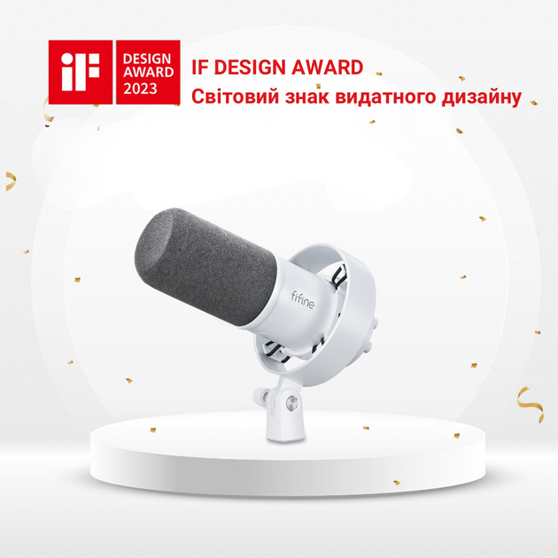 Микрофон Fifine T688W White – фото, отзывы, характеристики в