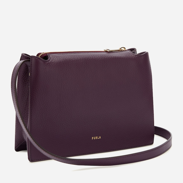 Torebka crossbody damska ze skóry naturalnej Furla WB01275HSF0002516S1007 Bordowa (8050597535654) - obraz 2