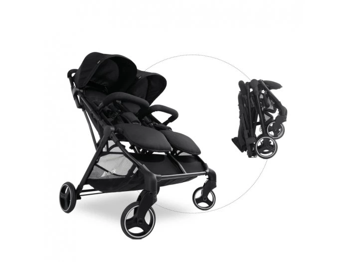 Прогулочная коляска для двойни Swift X Duo, Hauck (black) - изображение 5