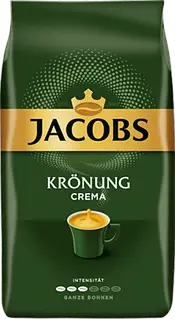 Кофе в зернах Jacobs Kronung Crema 1 кг - Фото 1 Кофе в зернах Jacobs Kronung Crema 1 кг - изображение 1