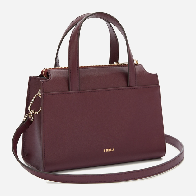 Torebka crossbody damska ze skóry naturalnej Furla WB01337BX20452516S1007 Bordowa (8050597537160) - obraz 2