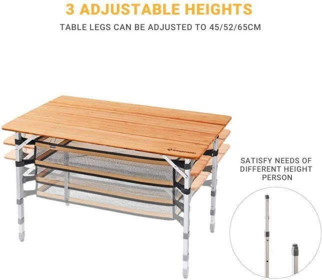 KingCamp Bamboo 10065 Plus アウトドアテーブル KingCamp Bamboo 10065 Plus アウトドアテーブル