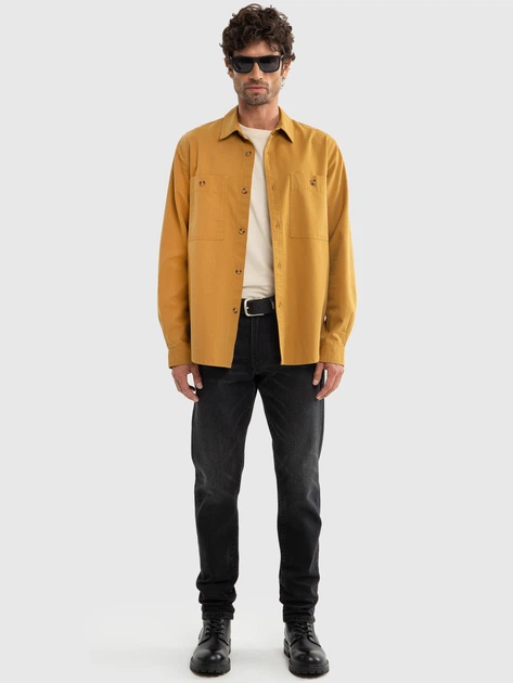 Koszula męska Big Star Szakit 803 L Musztardowa (5900714778941) - obraz 3