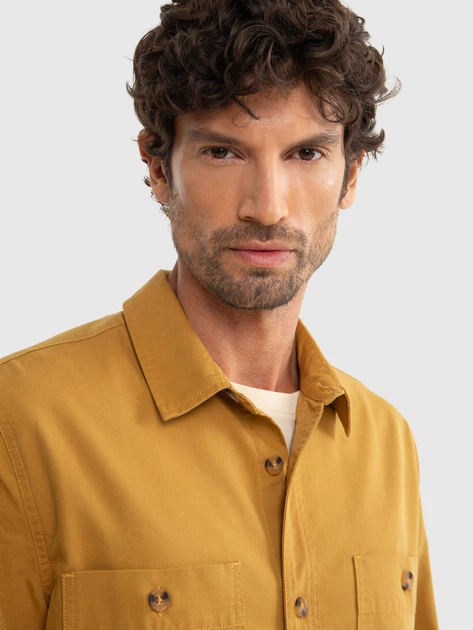 Koszula męska Big Star Szakit 803 L Musztardowa (5900714778941) - obraz 4