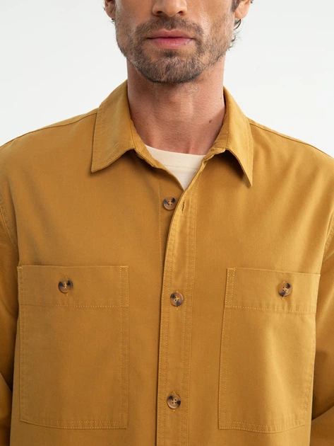 Koszula męska Big Star Szakit 803 L Musztardowa (5900714778941) - obraz 5