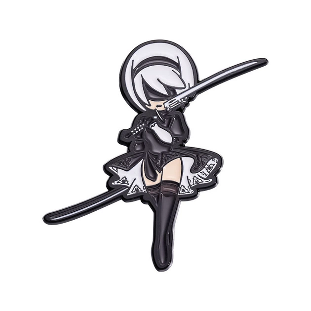 Значок Ниер: Автомата 2Б NieR: Automata 2B 5 см P NRA 2B 01 – фото