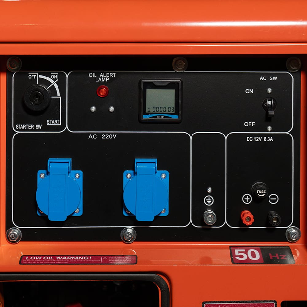 Генератор дизельний однофазний 5 кВт Bison BS8500Q (41-00412) - зображення 2