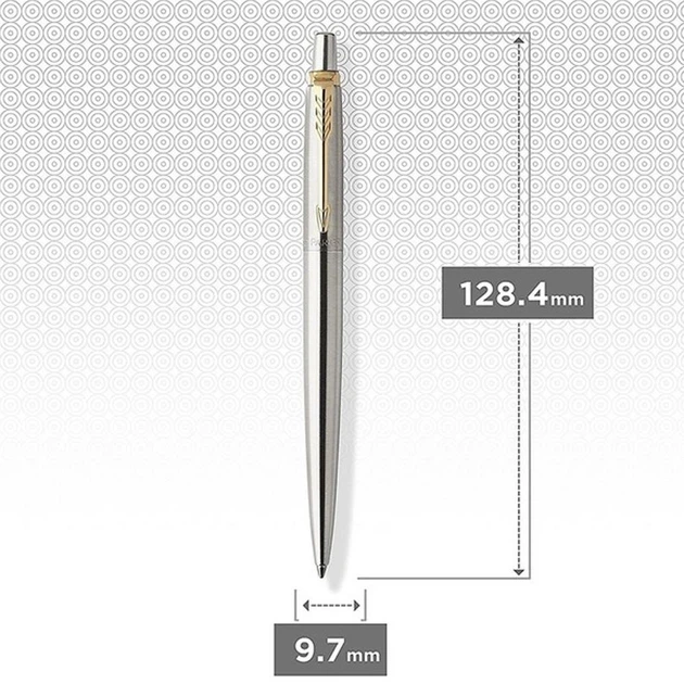 Ручка кулькова Parker JOTTER Stainless Steel GT BP 16 032 - Фото 3 Ручка кулькова Parker JOTTER Stainless Steel GT BP 16 032 - изображение 3