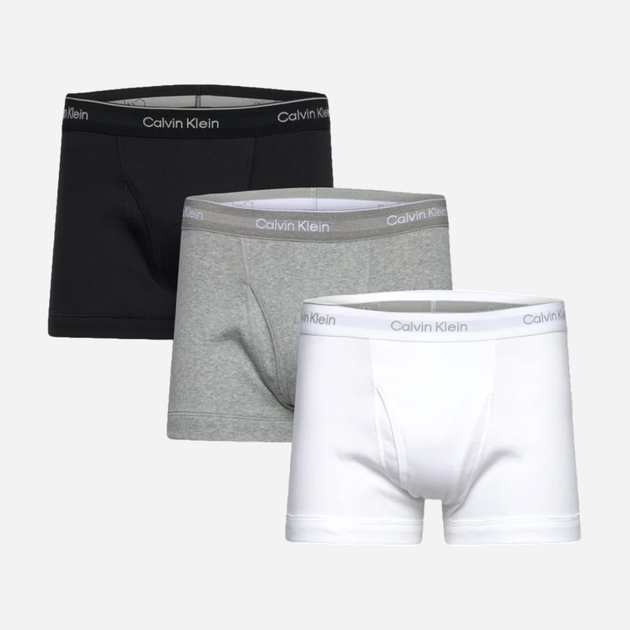 Zestaw majtek boxer męski Calvin Klein 000NB4002A XL 3 szt Czarny/Biały/Szary (8720639849260) - obraz 1