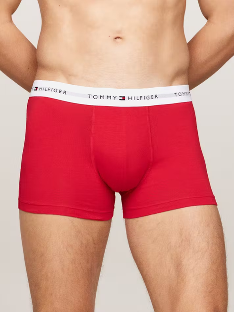 Zestaw majtek boxer męski Tommy Hilfiger UM0UM02768 S 3 szt Czarny/Biały/Czerwony (8720637184769) - obraz 2