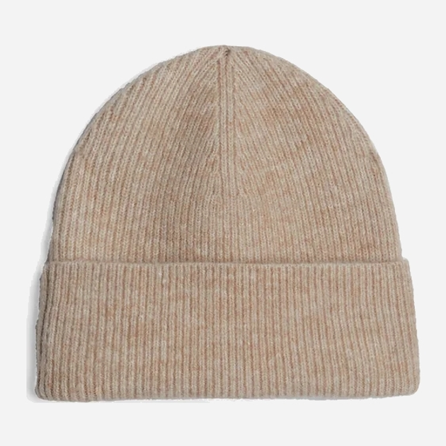 Czapka beany damska Tommy Hilfiger AW0AW16633 One Size Beżowa (8720637873168) - obraz 2