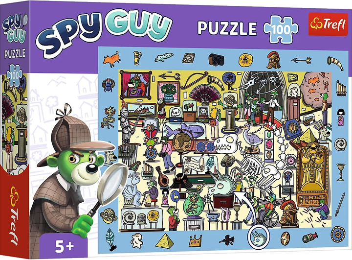 Puzzle Trefl Spy Guy Muzeum 100 elementów (5900511155952) - obraz 1