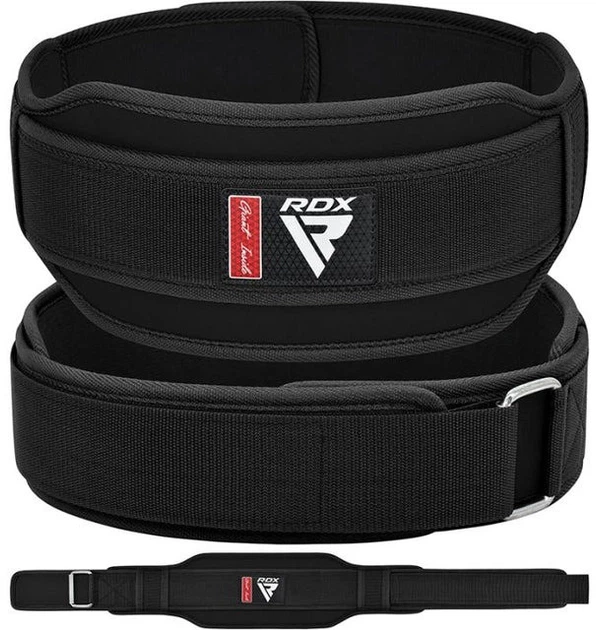 Пояс для тяжелой атлетики RDX RX5 Double Belt неопреновый M Black (WBD-RX5B-M) - изображение 7