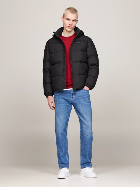 Пуховик зимовий короткий чоловічий Tommy Hilfiger DM0DM19786-BDS XL Чорний (8720637318539) - зображення 3