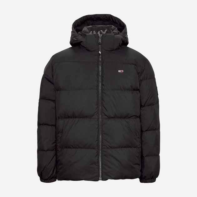 Пуховик зимовий короткий чоловічий Tommy Hilfiger DM0DM19786-BDS XL Чорний (8720637318539) - зображення 6