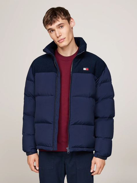 Kurtka puchowa męska zimowa Tommy Hilfiger DM0DM20004-C1G L Granatowa (8720637321263) - obraz 1