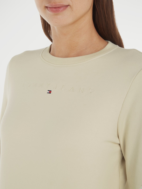 Bluza damska bez kaptura Tommy Hilfiger DW0DW17323-ACG L Beżowa (8720645940111) - obraz 3