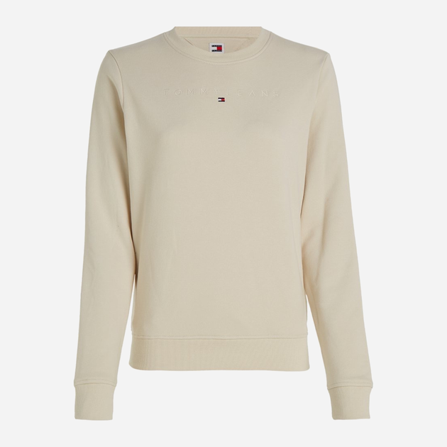 Bluza damska bez kaptura Tommy Hilfiger DW0DW17323-ACG L Beżowa (8720645940111) - obraz 4