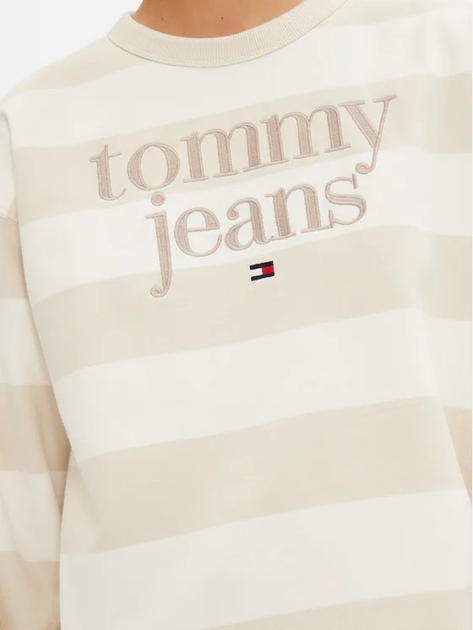 Bluza damska bez kaptura Tommy Hilfiger DW0DW19041-ACG XS Beżowa (8720637222188) - obraz 5
