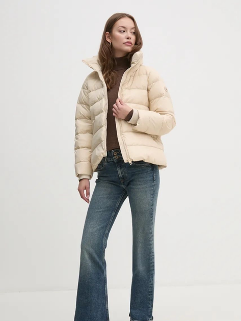 Kurtka puchowa damska zimowa Tommy Hilfiger WW0WW43118-ACI M Beżowa (8720637658857) - obraz 3