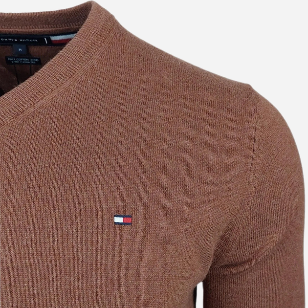 Пуловер мужской Tommy Hilfiger 137676648 M Коричневый (1159814466) - изображение 2
