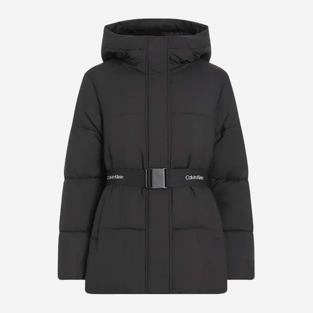 Пуховик зимовий короткий жіночий Calvin Klein J20J224107-BEH XL Чорний (8720639429295) - зображення 3
