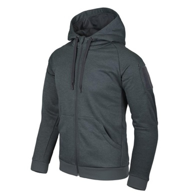 Толстовка на молнии Helikon-Тех Urban Tactical Hoodie® - Полиэстер - тёмно-серый меланж S - изображение 1