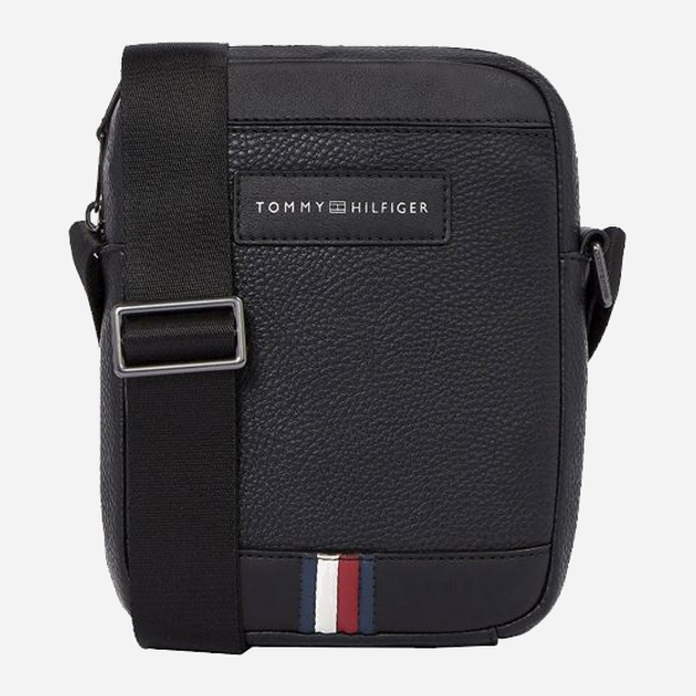 Torba listonoszka męska Tommy Hilfiger AM0AM12711 Czarna (8720637871768) - obraz 1