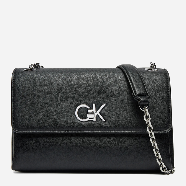 Torebka crossbody damska Calvin Klein K60K612554 Czarna (8720639578856) - obraz 1