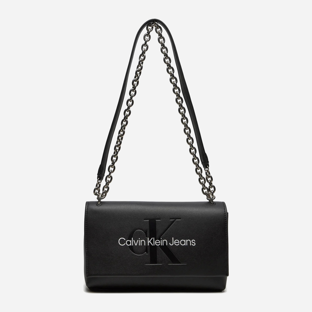 Torebka crossbody damska Calvin Klein K60K612221-01R Czarna (8720639813612) - obraz 3