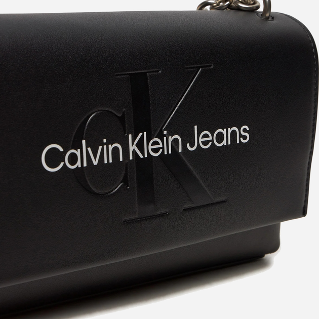 Torebka crossbody damska Calvin Klein K60K612221-01R Czarna (8720639813612) - obraz 4