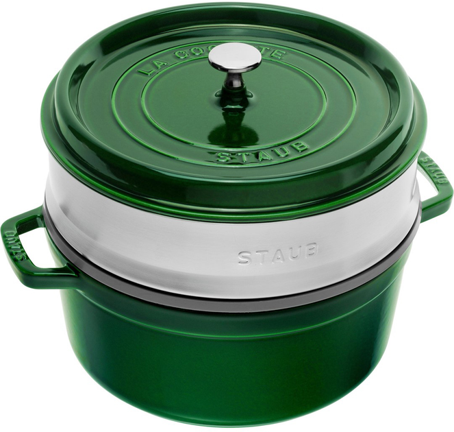 Garnek Staub La Cocotte Zielony z wkładem 5.2 l (3272340000621) - obraz 1