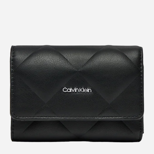 Гаманець жіночий зі штучної шкіри Calvin Klein K60K612898 Чорний (8720639576753) - зображення 1