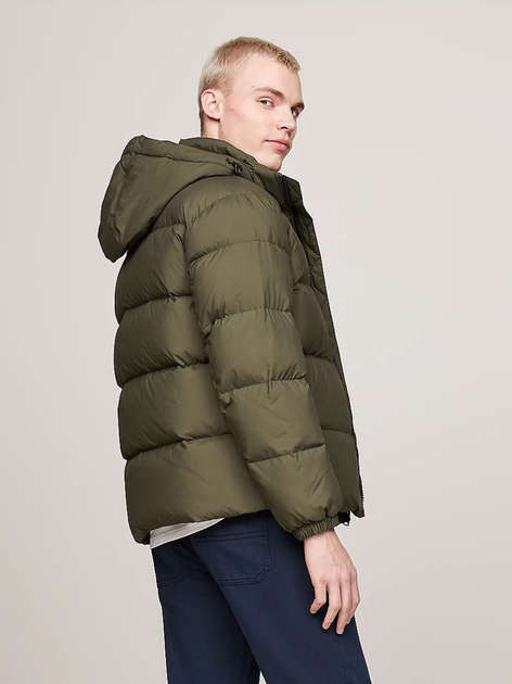 Пуховик зимний короткий мужской Tommy Hilfiger DM0DM19786-M12 L Зеленый ...