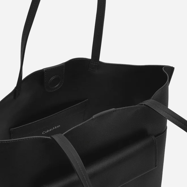 Сумка шопер жіноча Calvin Klein K60K612556-BEH Чорна (8720639576609) - зображення 3