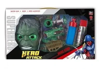 Игровой набор героя с подсветкой стреляет паутиной Халк - Фото 1 Игровой набор героя с подсветкой стреляет паутиной Халк - изображение 1