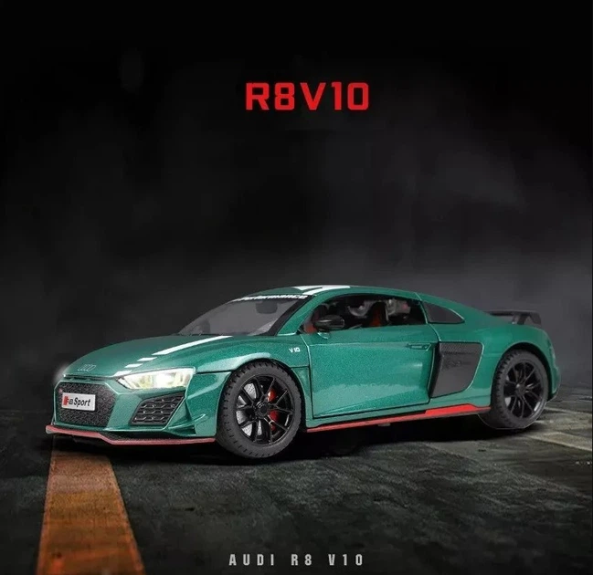 Машинка металева дитяча Audi R8 Auto Expert Зелений - зображення 10
