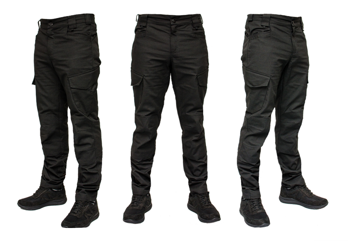 Тактичні штани WinTac Varvar Black Urban Tactical Pants Special Fabric 2XL чорні - зображення 1