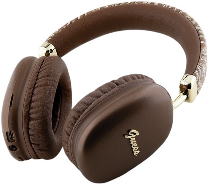 Навушники Guess GCUBE Metallic Script Logo Brown (GUBHK1GCTCSW) - зображення 3