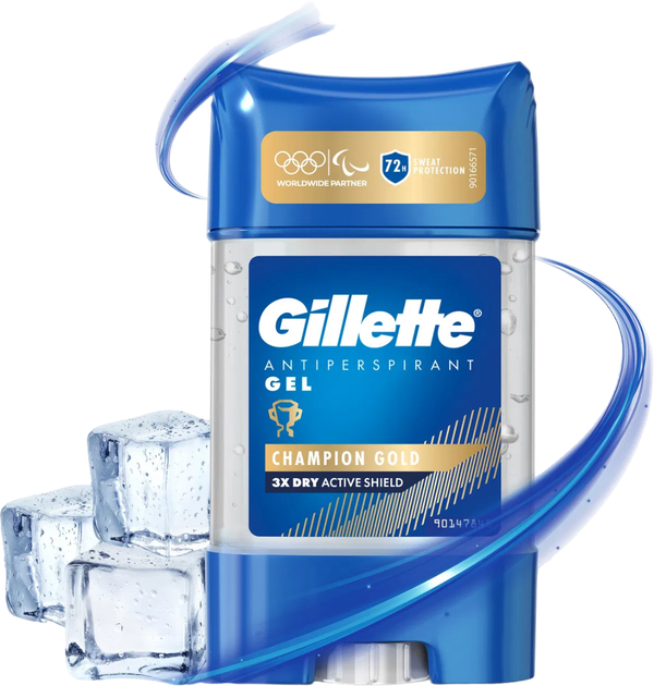 Dezodorant Gillette Champion Gold antyperspiracyjny w żelu 70 ml (8700216380751) - obraz 2