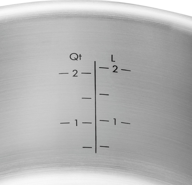 Набор кастрюль Zwilling Pure из 5 предметов серый нержавеющая сталь для индукции - изображение 4