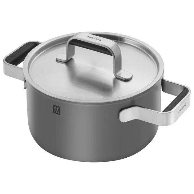 Набор кастрюль Zwilling Pure из 5 предметов серый нержавеющая сталь для индукции - изображение 8