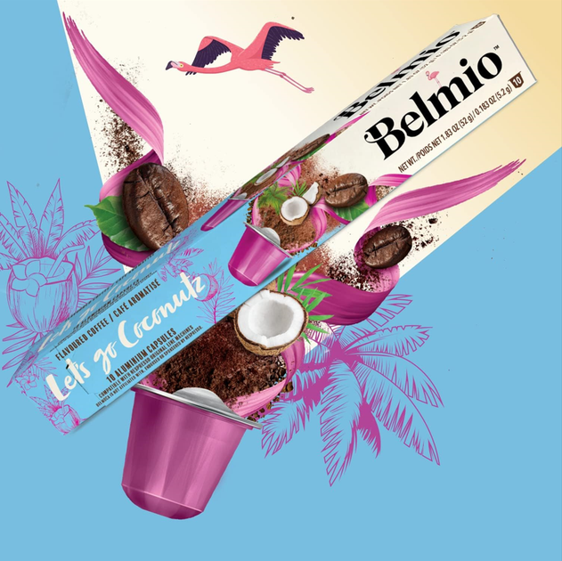 Кофе в капсулах Nespresso Belmio Let's go Coconutz 10 капсул - Фото 1 Кофе в капсулах Nespresso Belmio Let's go Coconutz 10 капсул - зображення 1