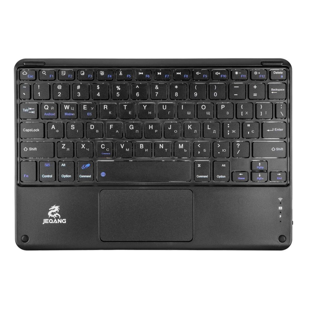 Черная беспроводная Bluetooth клавиатура Jeqang JB-380 - изображение 2