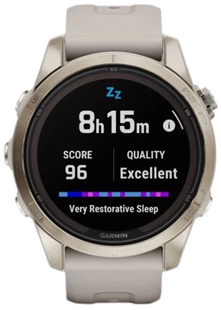 Smartwatch Garmin Fenix 7S Pro Sapphire Solar Edition Soft Gold with Light Sand Band (010-02776-15) - obraz 8