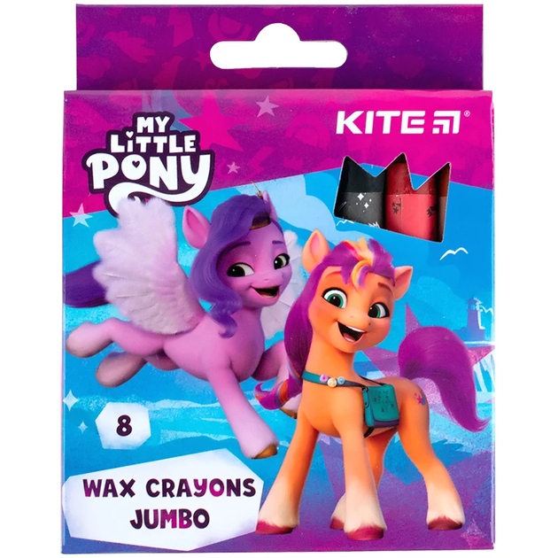 Крейда воскова 8 кольорів Jumbo My Little Pony LP24-076 4063276177230 - Фото 1 Крейда воскова 8 кольорів Jumbo My Little Pony LP24-076 4063276177230 - зображення 1