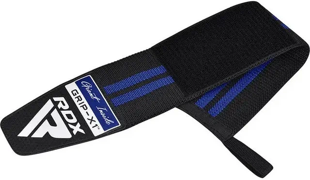 Бинты для запястий (кистевые бинты) RDX WR11 Gym Wrist Wrap Black/Blue (WAH-WR11BU) - Фото 2 Бинты для запястий (кистевые бинты) RDX WR11 Gym Wrist Wrap Black/Blue (WAH-WR11BU) - изображение 2