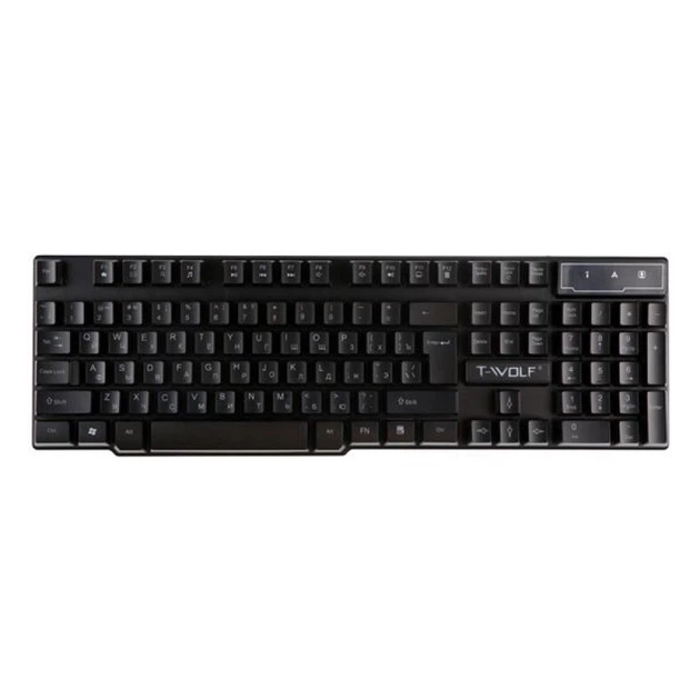 Проводные клавиатура и мышь T-Wolf TF200, RGB, USB, 1.35m, Черный - изображение 4
