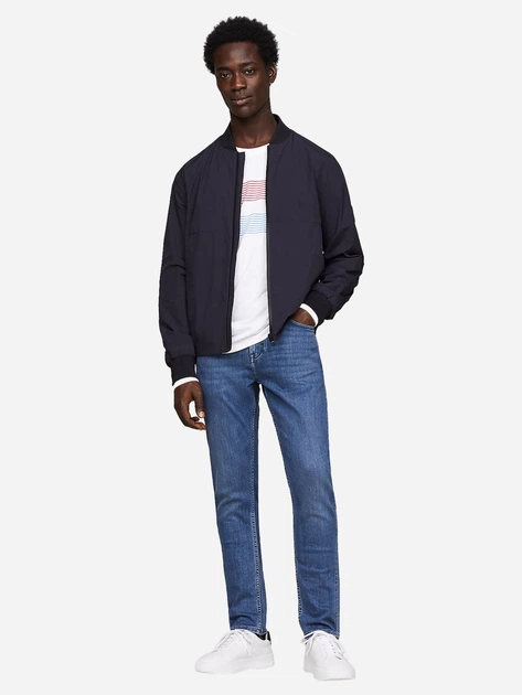 Kurtka bomberka męska Tommy Hilfiger thmw0mw34455dw5 3XL Granatowa (8720646406975) - obraz 3