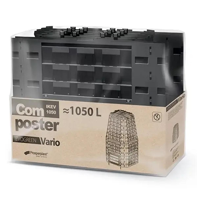 Компостер садовый Prosperplast Evogreen Vario IKEV1050C-S411 1050 л Серый - изображение 3